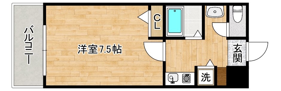 アルカンシェル　 503号室 間取り