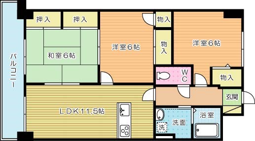 ギャラン中井 902号室 間取り