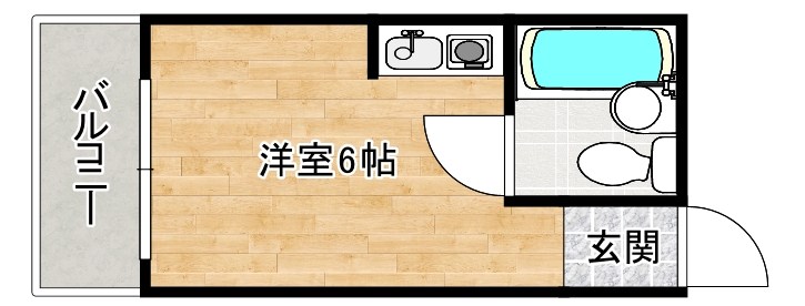 ＰＬＥＡＳＴ下到津の丘　   407号室 間取り