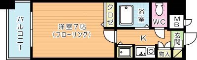 ダイナコート小倉下到津Ⅱ(分譲賃貸) 503号室 間取り