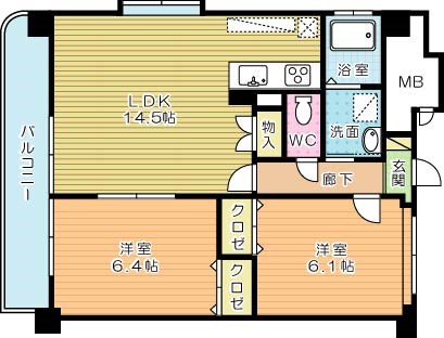 フェルト716 501号室 間取り