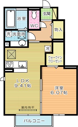 シーズンさくらＢ   106号室 間取り