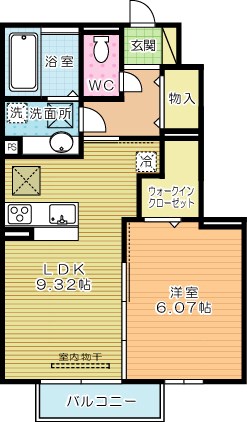 シーズンさくらＢ   106号室 間取り
