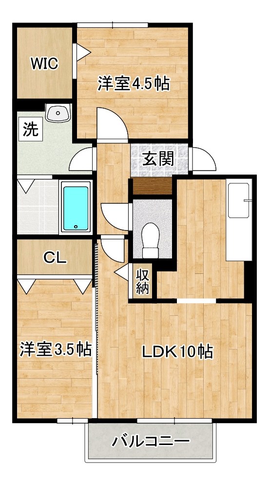 メゾングランモア  105号室 間取り