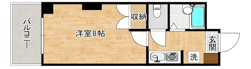 グランドール富士見 502号室 間取り