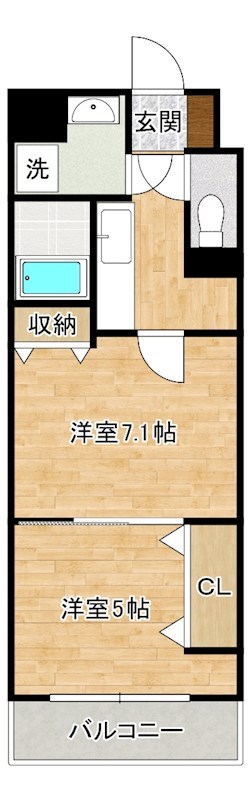 アヴィニール№５   203号室 間取り