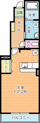 クラールセイバリーⅠ 102号室 間取り