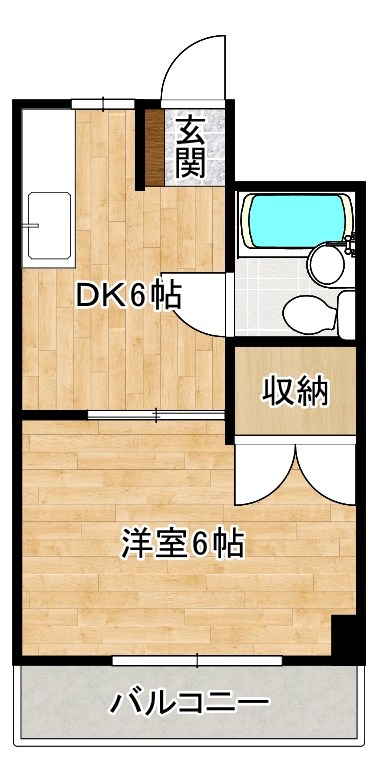 シャルム真鶴 407号室 間取り