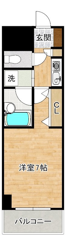 ダイナコート小倉城野（分譲賃貸）   307号室 間取り
