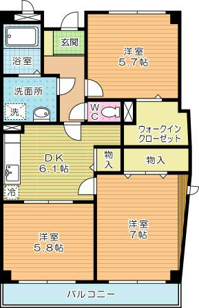 レフィナード壱番館 201号室 間取り