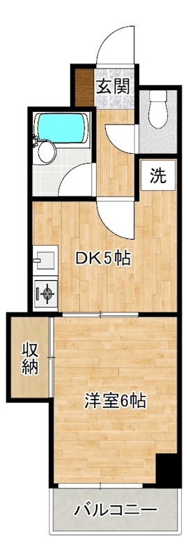 フレール清水 502号室 間取り