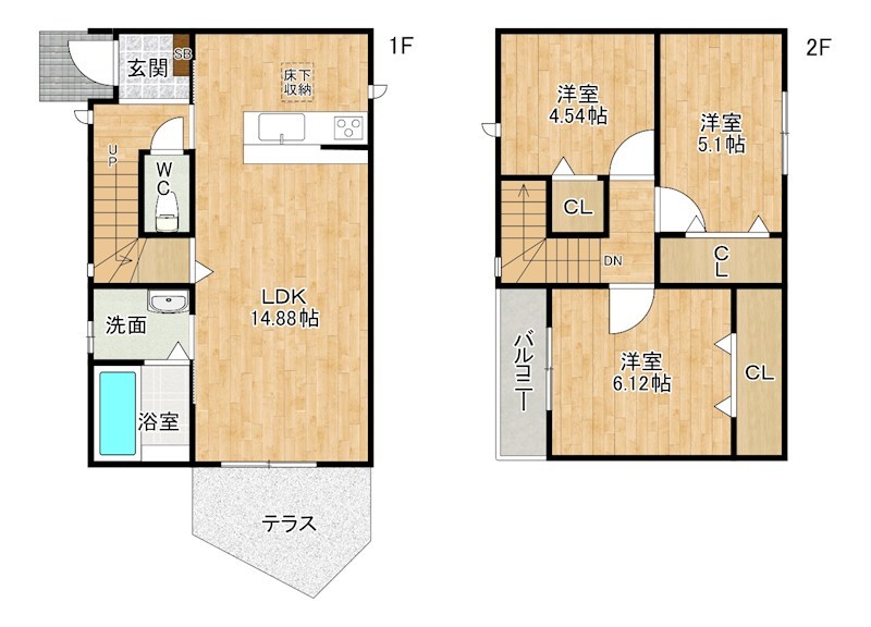 サンラプロ山門町  間取り