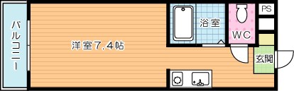 井堀C.V. 502号室 間取り