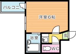 まつやビル 402号室 間取り