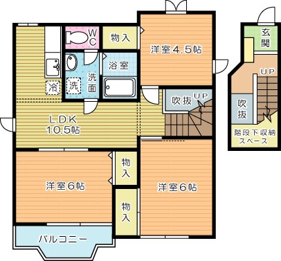 サンシティ田原 202号室 間取り