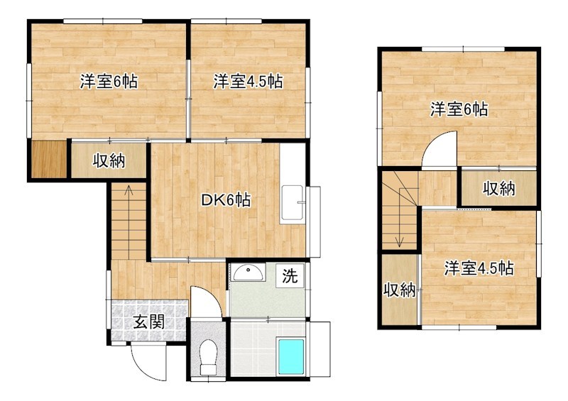 横代北町４丁目戸建 間取り