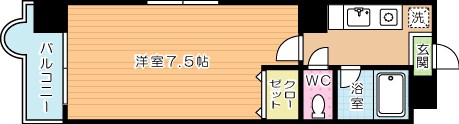 オリエンタル小倉南壱番館  501号室 間取り