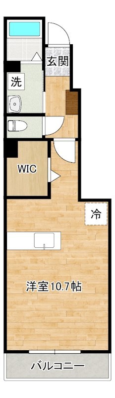 サンデリアーナⅢ　Ｂ   105号室 間取り