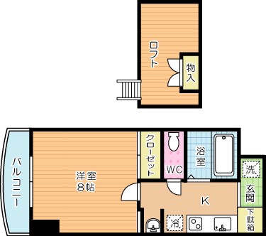 ウエルネス緑ヶ丘 201号室 間取り