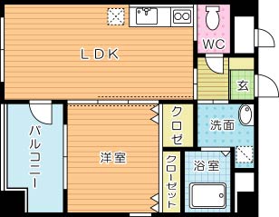 アーリントン 1206号室 間取り