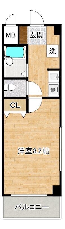 maison celeste（メゾンセレスト）  109号室 間取り