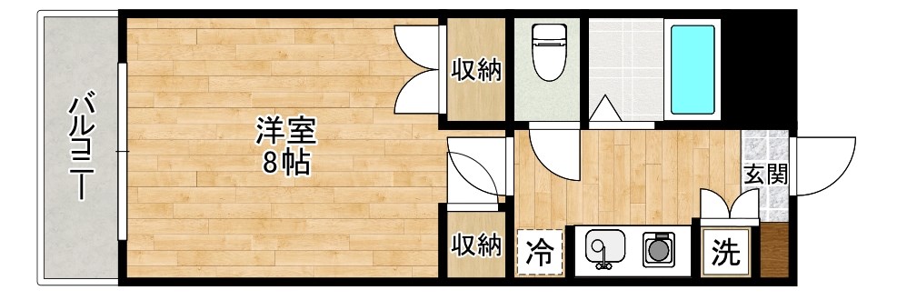 シティルーム境川 506号室 間取り