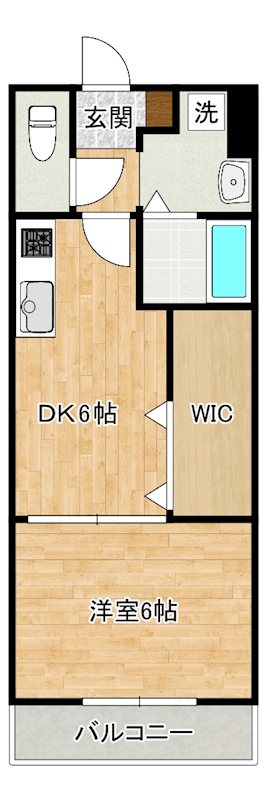 FarPlace小倉西(ファープレイス小倉西) A棟 202号室 間取り