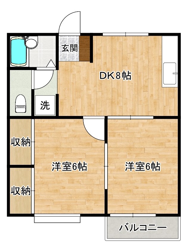 ハイツロード 102号室 間取り