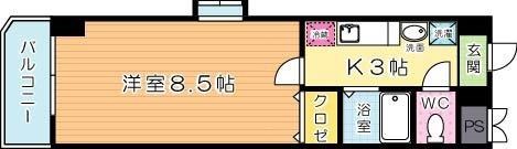 プチシャンティ   401号室 間取り