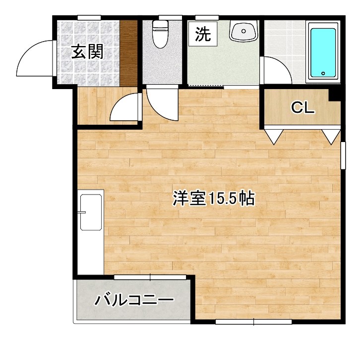 ベルベデール大門  303号室 間取り