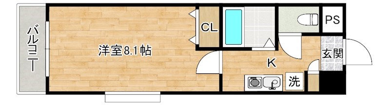 エルム白銀  503号室 間取り