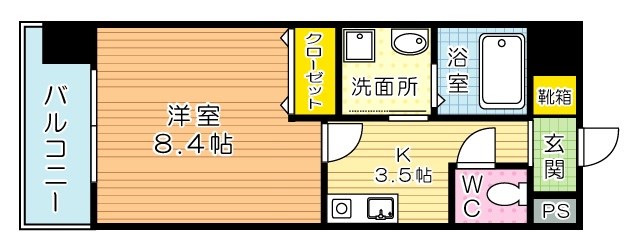 ブルースクエア響Ⅳ 703号室 間取り
