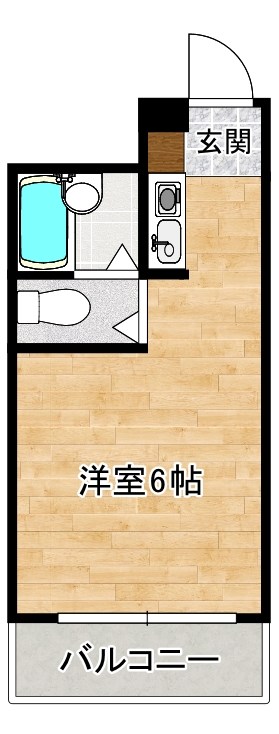 第2北九大前スカイマンション    503号室 間取り