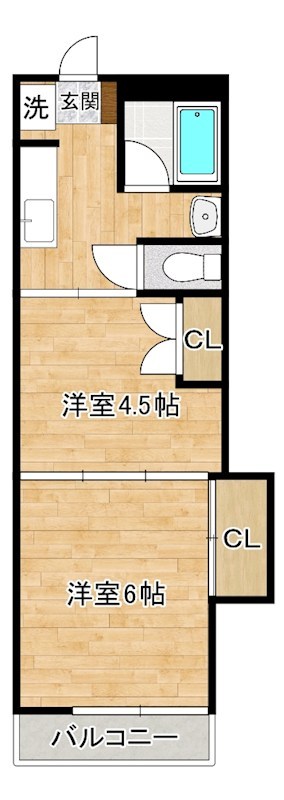 アヴィニール石田   203号室 間取り