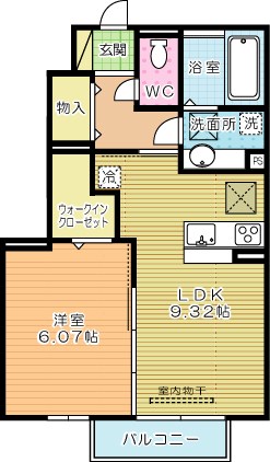 シーズンさくらＢ 103号室 間取り
