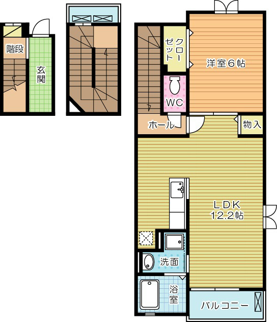 ソフィアＹＭⅡ 302号室 間取り