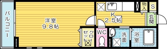 エヴァーグリーンＰ 101号室 間取り