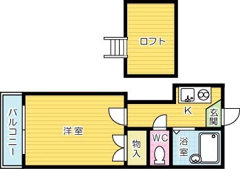スリム志井駅前    203号室 間取り