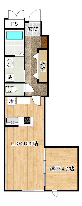 SUN　VIA下到津（サンヴィア下到津） 103号室 間取り