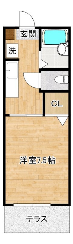 プランドール  103号室 間取り
