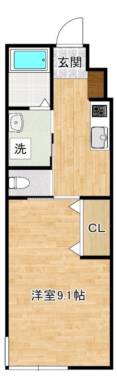 メゾン・ド・ポラリス  203号室 間取り