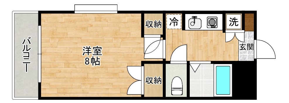 シティルーム境川 502号室 間取り