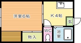 ハイツ緑ヶ丘 105号室 間取り