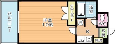 ハートフル北方 305号室 間取り