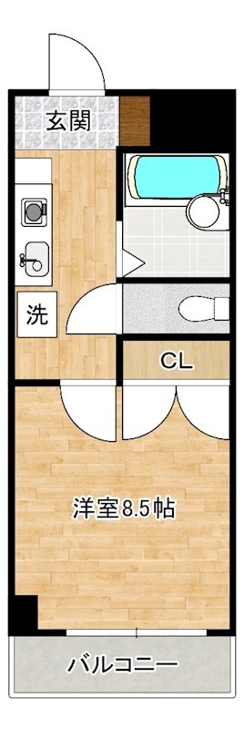 ウインズ浅香Ⅱ  710号室 間取り