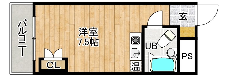 シティハイツＶＩＰ  804号室 間取り