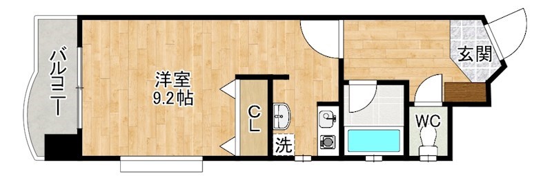 シェリール片野通り 601号室 間取り
