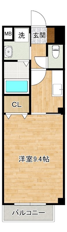 カレント上吉田Ⅰ　C   103号室 間取り