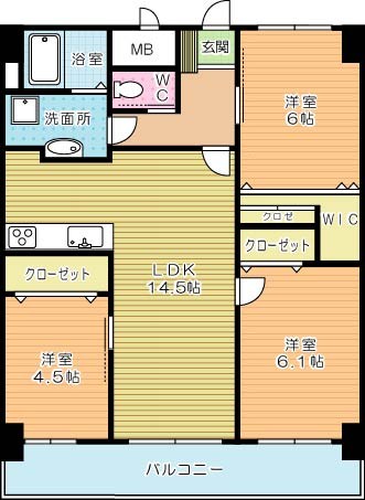 メディプラカーサ 1205号室 間取り
