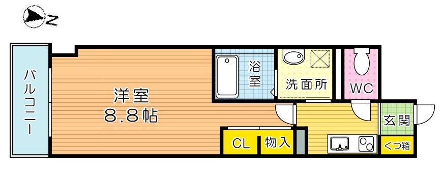 THE SQUARE・Club Residence (ザ・スクエアクラブレジデンス)  503号室 間取り